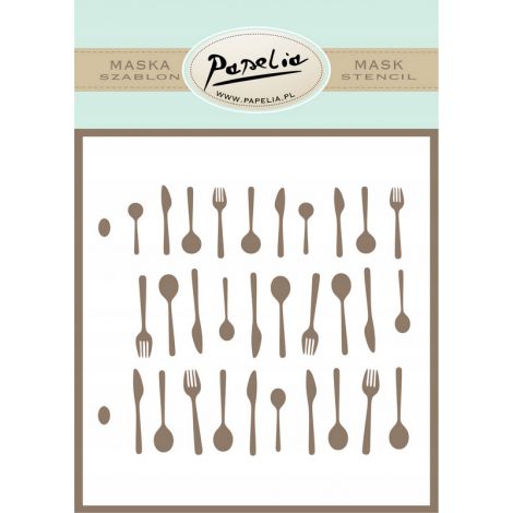 Szablon Papelia Maska Sztućce, 13.5cm